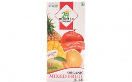 24 Mantra Organic Mixed Fruit Juice   Tetra Pack  1 litre
